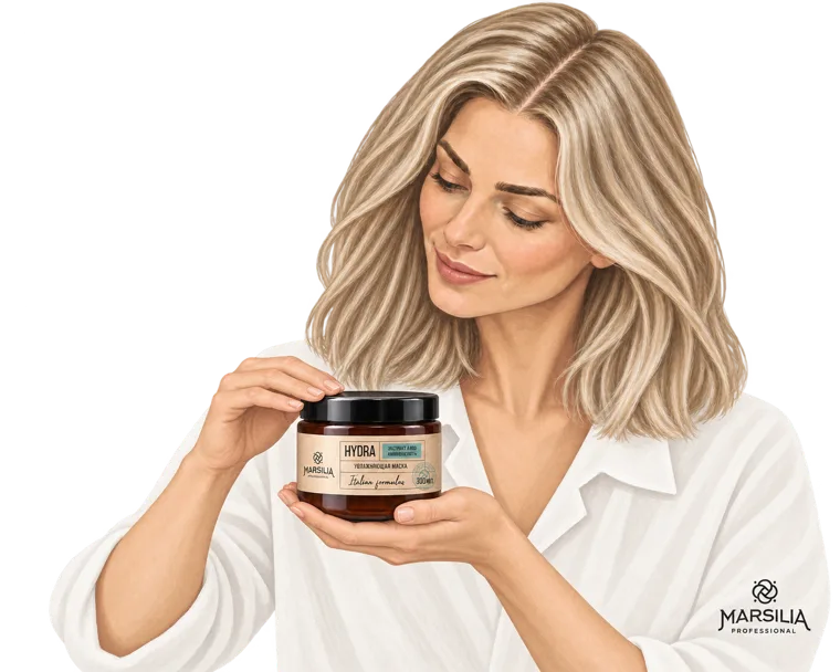 Маска HYDRA Marsilia Professional: пример чтения INCI