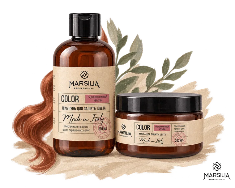 Линейка Marsilia COLOR: шампунь и маска для окрашенных волос